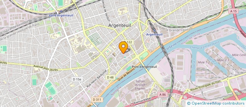 localisation de l'entreprise MADAME LINDA AOUES  ARGENTEUIL