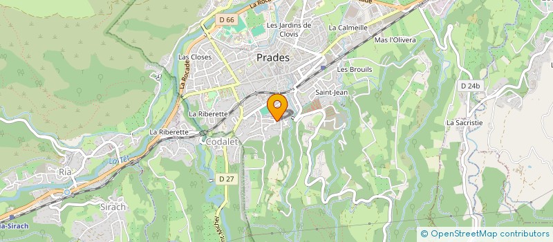 localisation de l'entreprise MADAME LINDA AOUNI à PRADES