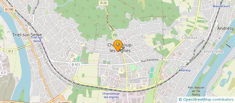 localisation de l'entreprise MADAME LINDA AZIB  CHANTELOUP-LES-VIGNES