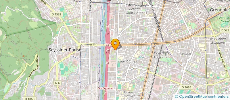 localisation de l'entreprise MADAME LINDA BACHA  GRENOBLE