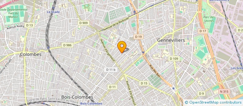 localisation de l'entreprise MADAME LINDA BAFOUIDINSONI à ASNIERES-SUR-SEINE