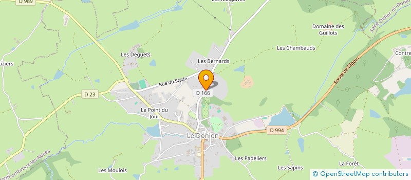 localisation de l'entreprise MADAME LINDA BAYON à LE DONJON