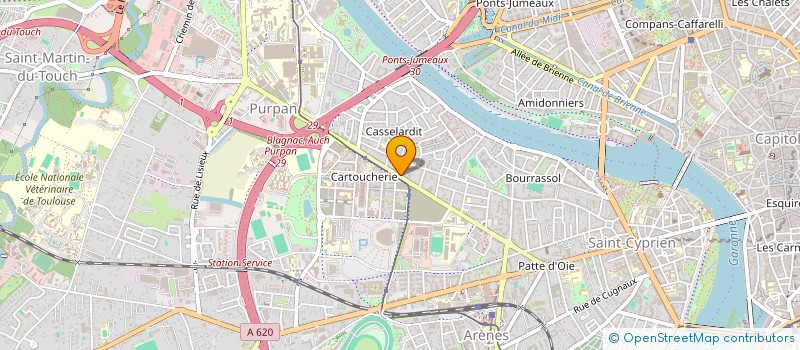 localisation de l'entreprise MADAME LINDA BCHIR  TOULOUSE