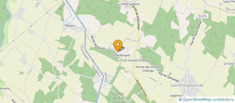 localisation de l'entreprise MADAME LINDA BECQUELIN à SAINTE-RADEGONDE