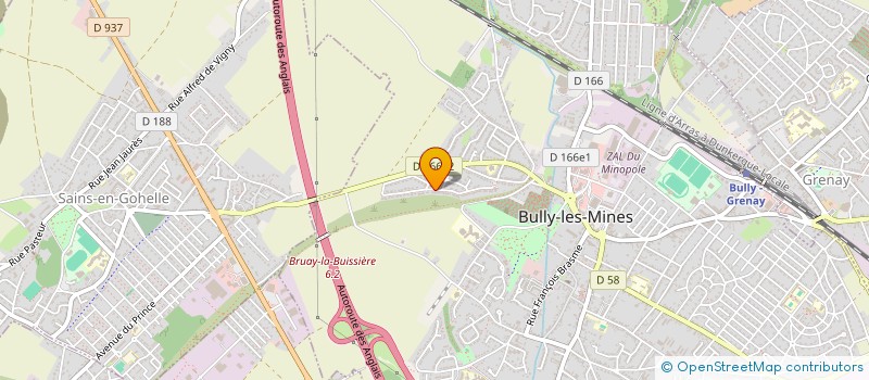 localisation de l'entreprise MADAME LINDA BELAID-LEFEVRE  BULLY-LES-MINES