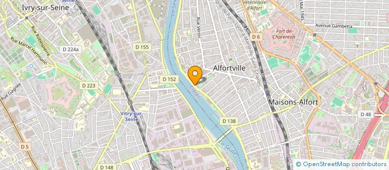 localisation de l'entreprise MADAME LINDA BEN ALI à ALFORTVILLE