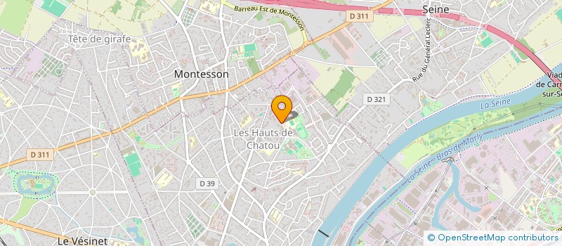 localisation de l'entreprise MADAME LINDA BEN SOUSSAN  CHATOU