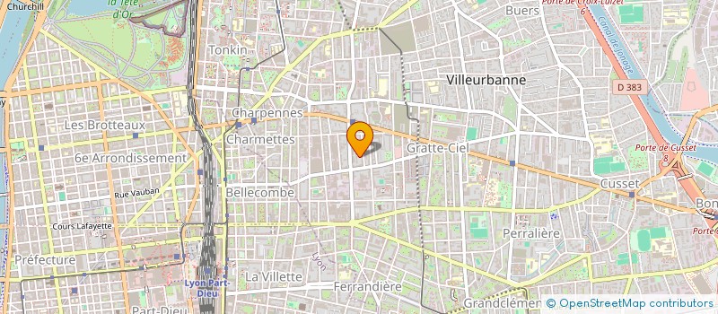 localisation de l'entreprise MADAME LINDA BENGOUA  VILLEURBANNE