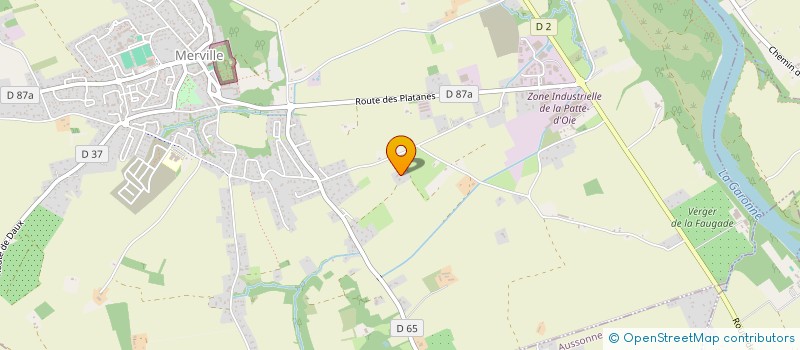 localisation de l'entreprise MADAME LINDA BENNANI  MERVILLE