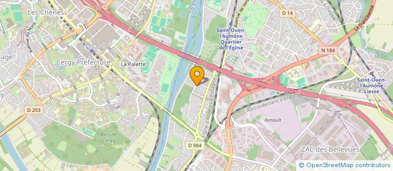 localisation de l'entreprise MADAME LINDA BERTHIER à SAINT-OUEN-L'AUMONE