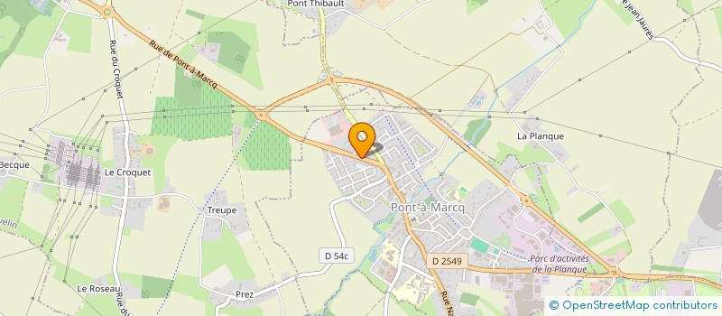 localisation de l'entreprise MADAME LINDA BOBEUF  PONT-A-MARCQ