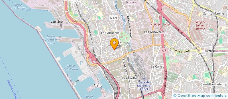 localisation de l'entreprise MADAME LINDA BOUAZIZ à MARSEILLE