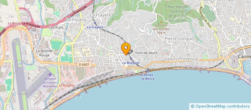 localisation de l'entreprise MADAME LINDA BOUFRAH à CANNES