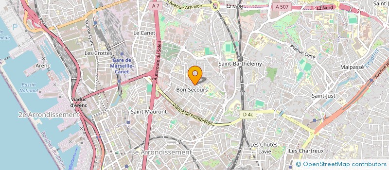 localisation de l'entreprise MADAME LINDA BOUHAYOUF à MARSEILLE