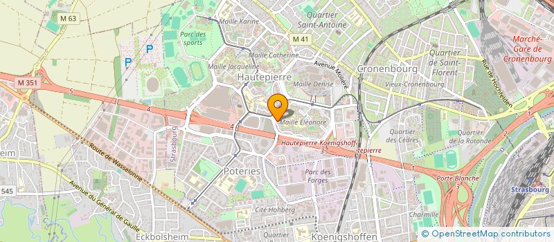 localisation de l'entreprise MADAME LINDA BOUKAKIOU à STRASBOURG