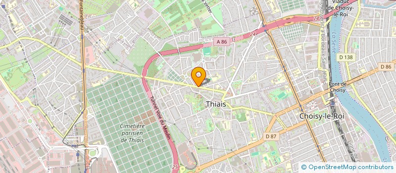 localisation de l'entreprise MADAME LINDA BOUKTAB  THIAIS