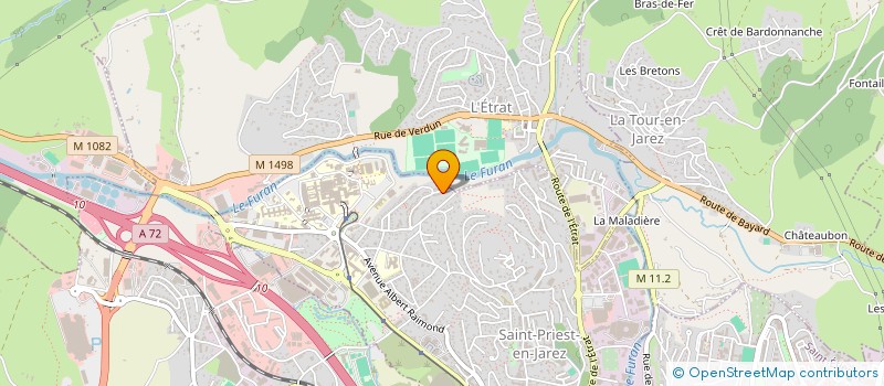 localisation de l'entreprise MADAME LINDA BOUNOUAR  SAINT-ETIENNE