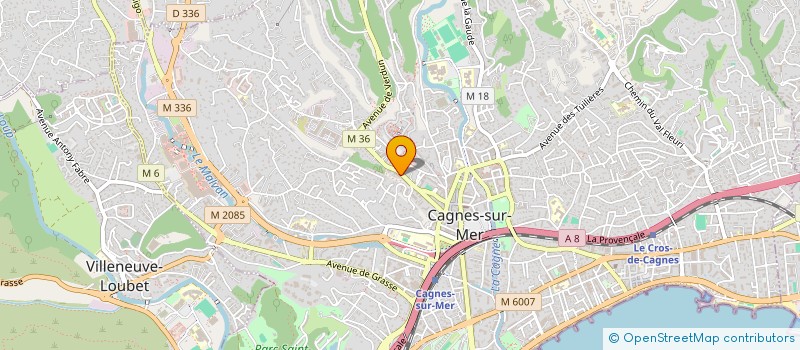 localisation de l'entreprise MADAME LINDA BRAHIMI à CAGNES-SUR-MER