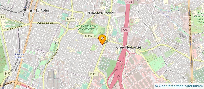 localisation de l'entreprise MADAME LINDA BRIQUET  CHEVILLY-LARUE