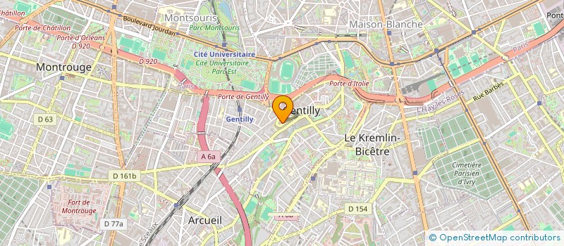 localisation de l'entreprise MADAME LINDA BRUNET  GENTILLY