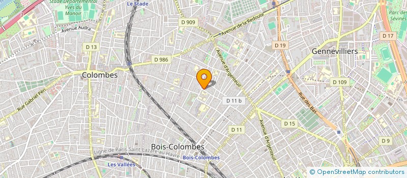localisation de l'entreprise MADAME LINDA CHABI à BOIS-COLOMBES