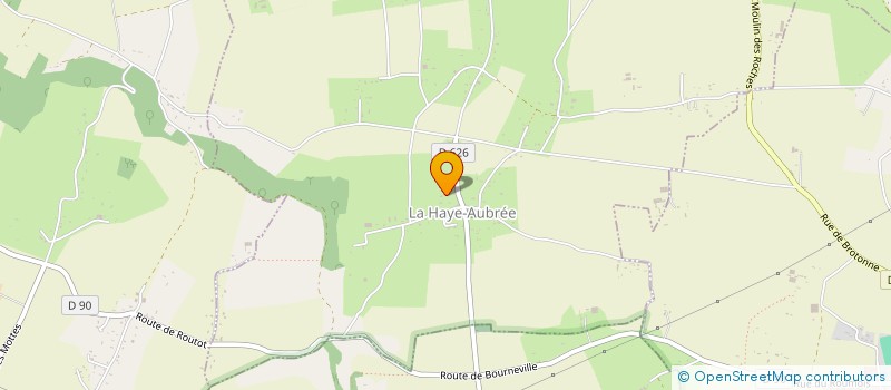 localisation de l'entreprise MADAME LINDA CHANDELIER  LA HAYE-AUBREE