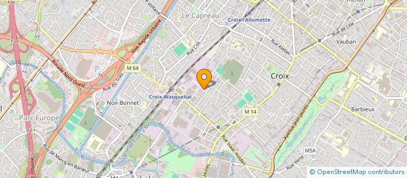 localisation de l'entreprise MADAME LINDA CHAREF  CROIX