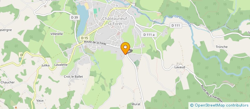 localisation de l'entreprise MADAME LINDA CLARKE à CHATEAUNEUF-LA-FORET