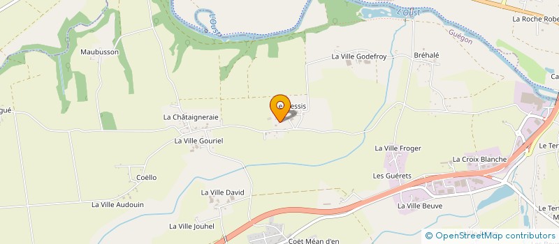 localisation de l'entreprise MADAME LINDA CLARKSON à GUEGON
