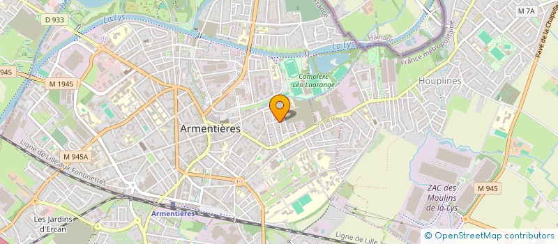 localisation de l'entreprise MADAME LINDA CLEMENS à ARMENTIERES