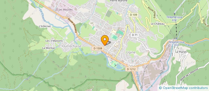 localisation de l'entreprise MADAME LINDA COSNARD  UGINE