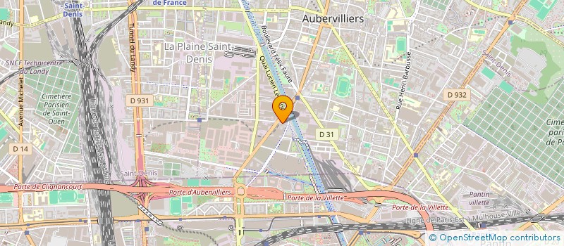 localisation de l'entreprise MADAME LINDA DEGHDEGH à AUBERVILLIERS