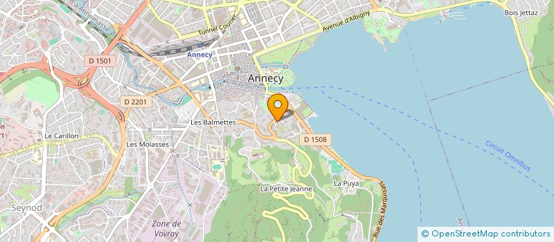 localisation de l'entreprise MADAME LINDA DEZISSERT à ANNECY
