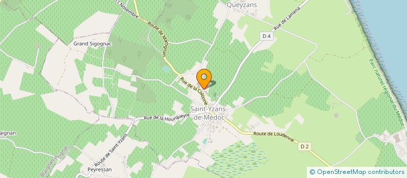 localisation de l'entreprise MADAME LINDA DREW  SAINT-YZANS-DE-MEDOC