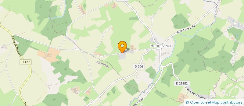 localisation de l'entreprise MADAME LINDA DURVILLE  HENNEVEUX