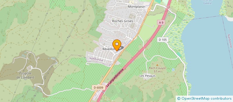 localisation de l'entreprise MADAME LINDA EZZAOUCHE  NARBONNE