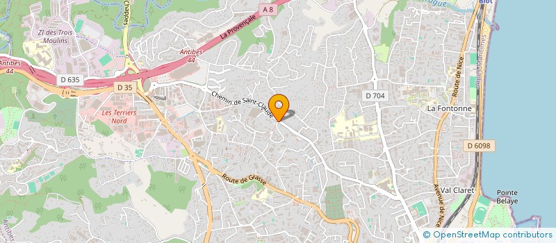localisation de l'entreprise MADAME LINDA FETTANI  ANTIBES