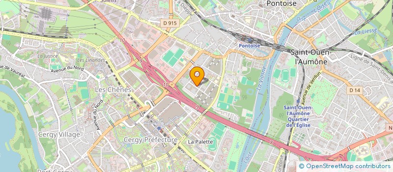 localisation de l'entreprise MADAME LINDA FOTSO  PONTOISE