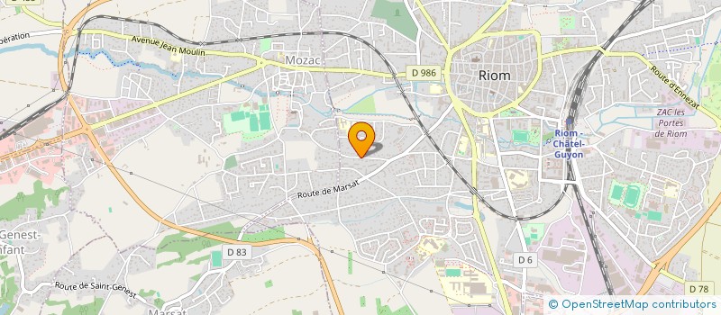 localisation de l'entreprise MADAME LINDA FRASSE-PERANGE à RIOM