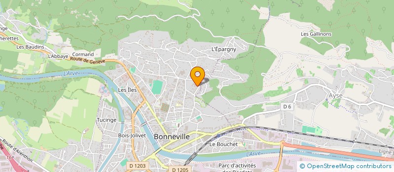 localisation de l'entreprise MADAME LINDA FULCHIRON  BONNEVILLE