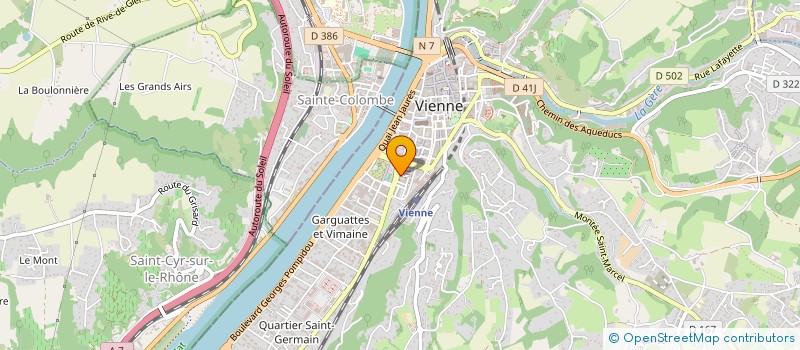 localisation de l'entreprise MADAME LINDA GACEM  VIENNE