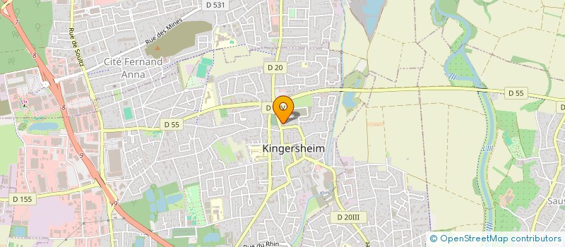 localisation de l'entreprise MADAME LINDA GOETZ  KINGERSHEIM