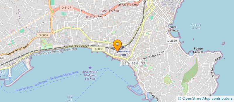 localisation de l'entreprise MADAME LINDA GRIGUER à ANTIBES