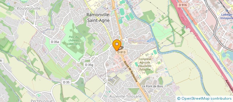 localisation de l'entreprise MADAME LINDA GUECIOUEUR à RAMONVILLE-SAINT-AGNE
