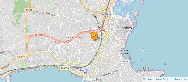 localisation de l'entreprise MADAME LINDA GUEDJ  ANTIBES