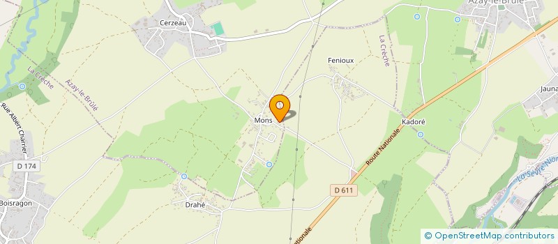 localisation de l'entreprise MADAME LINDA GUIBERTEAU  AZAY-LE-BRULE