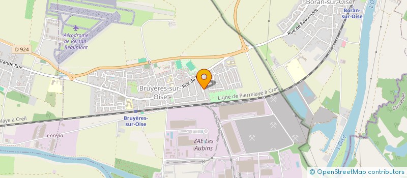 localisation de l'entreprise MADAME LINDA HABIBECHE  BRUYERES-SUR-OISE