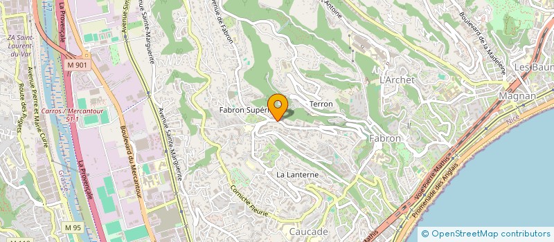 localisation de l'entreprise MADAME LINDA HADDAD à NICE
