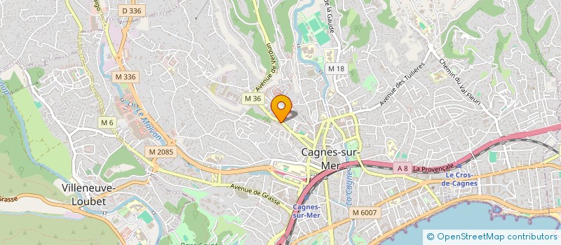 localisation de l'entreprise MADAME LINDA HADJ ABDALLAH  CAGNES-SUR-MER