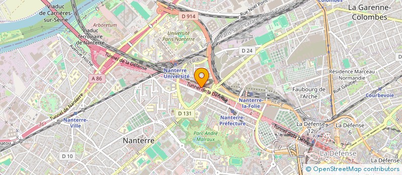localisation de l'entreprise MADAME LINDA HUGO à NANTERRE